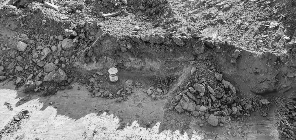 Construction site soil chemical contaminant testing